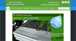 Desktop Screenshot of ncgutterguys.com